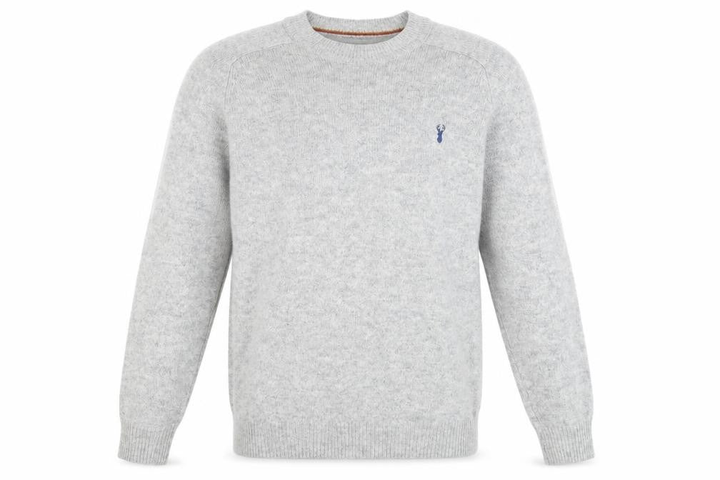 Next Signature Men's Grey Lambswool Crew Neck Jumper Size L