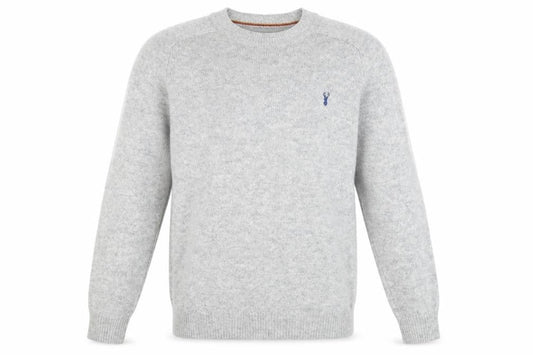 Next Signature Men's Grey Lambswool Crew Neck Jumper Size L