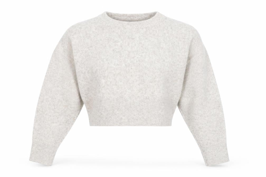 ASOS Design Women Beige Wool Blend Crew Neck Jumper Size M