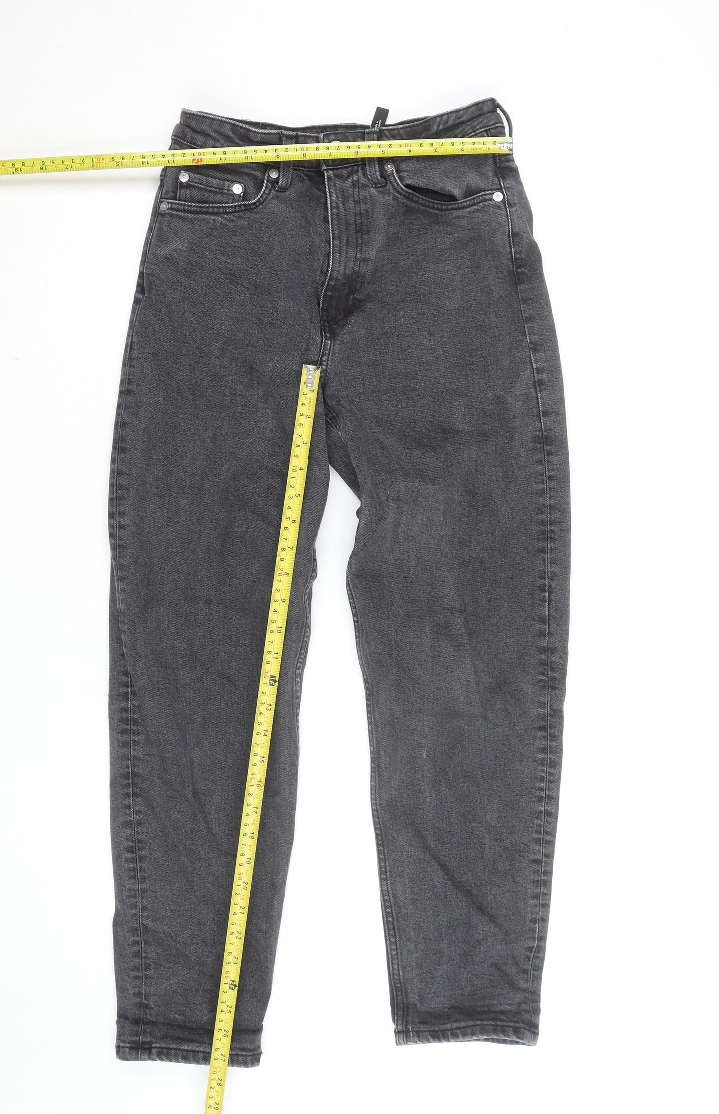 Weekday Women's Black High Rise Mom Jeans Size 10
