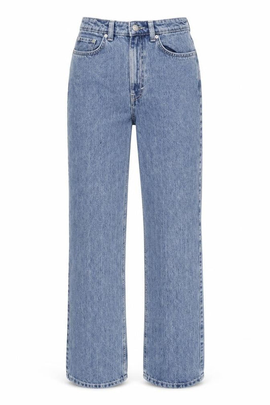 Weekday Women’s Blue Straight High Rise Organic Cotton Jeans Size 10