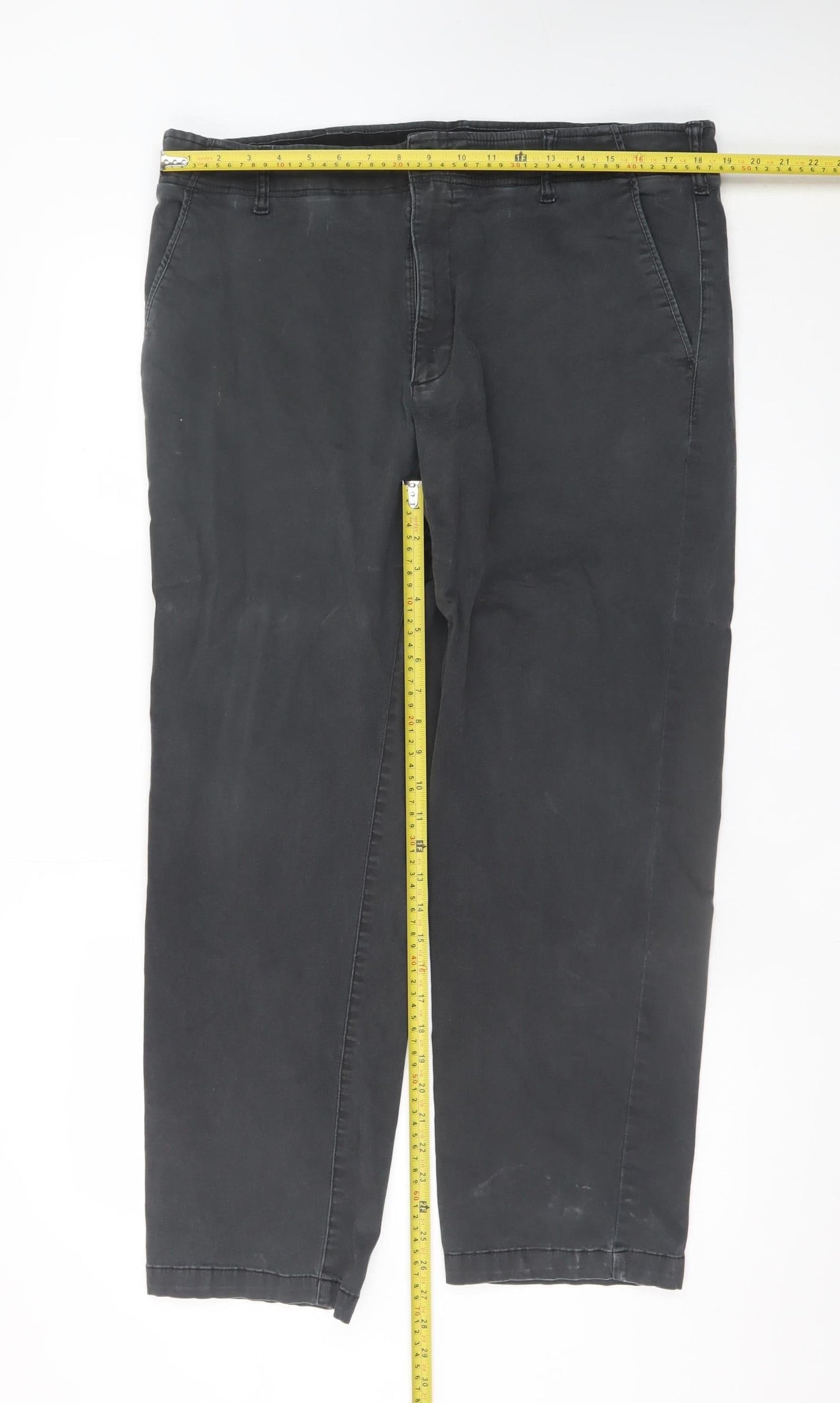 Lee Men's Black X-Treme Comfort Khaki Chino Trousers 40x30