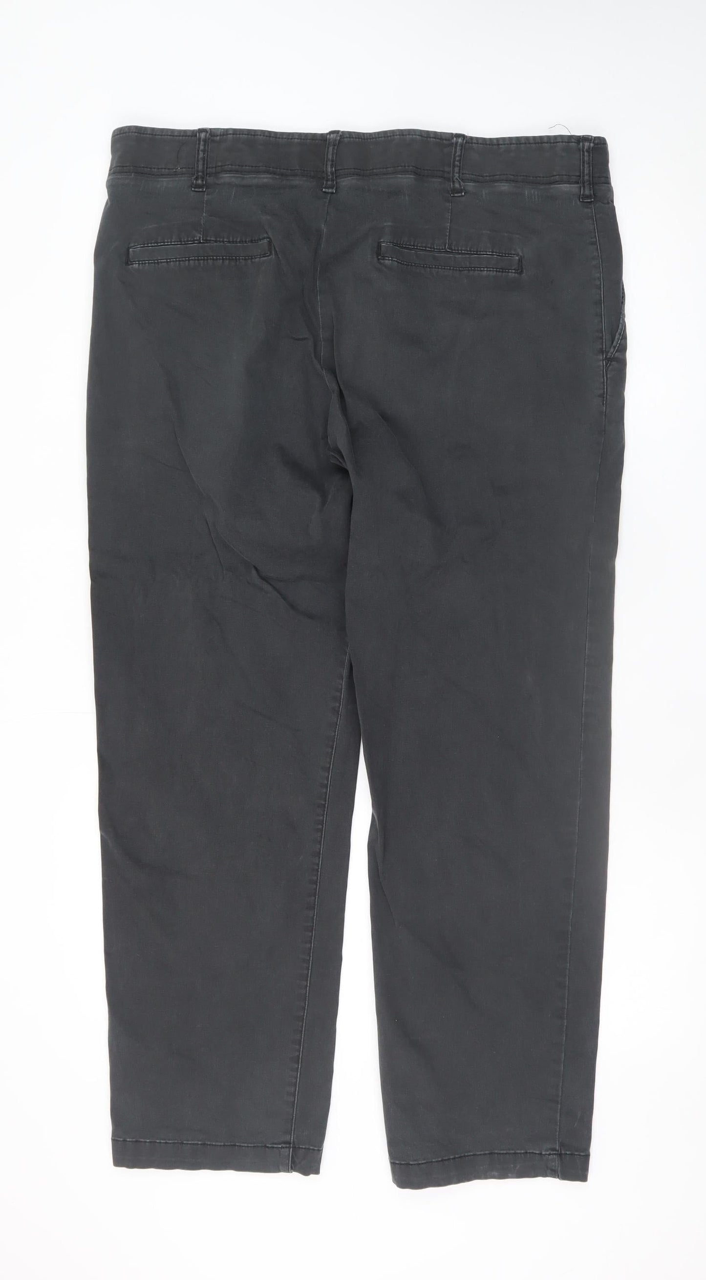 Lee Men's Black X-Treme Comfort Khaki Chino Trousers 40x30