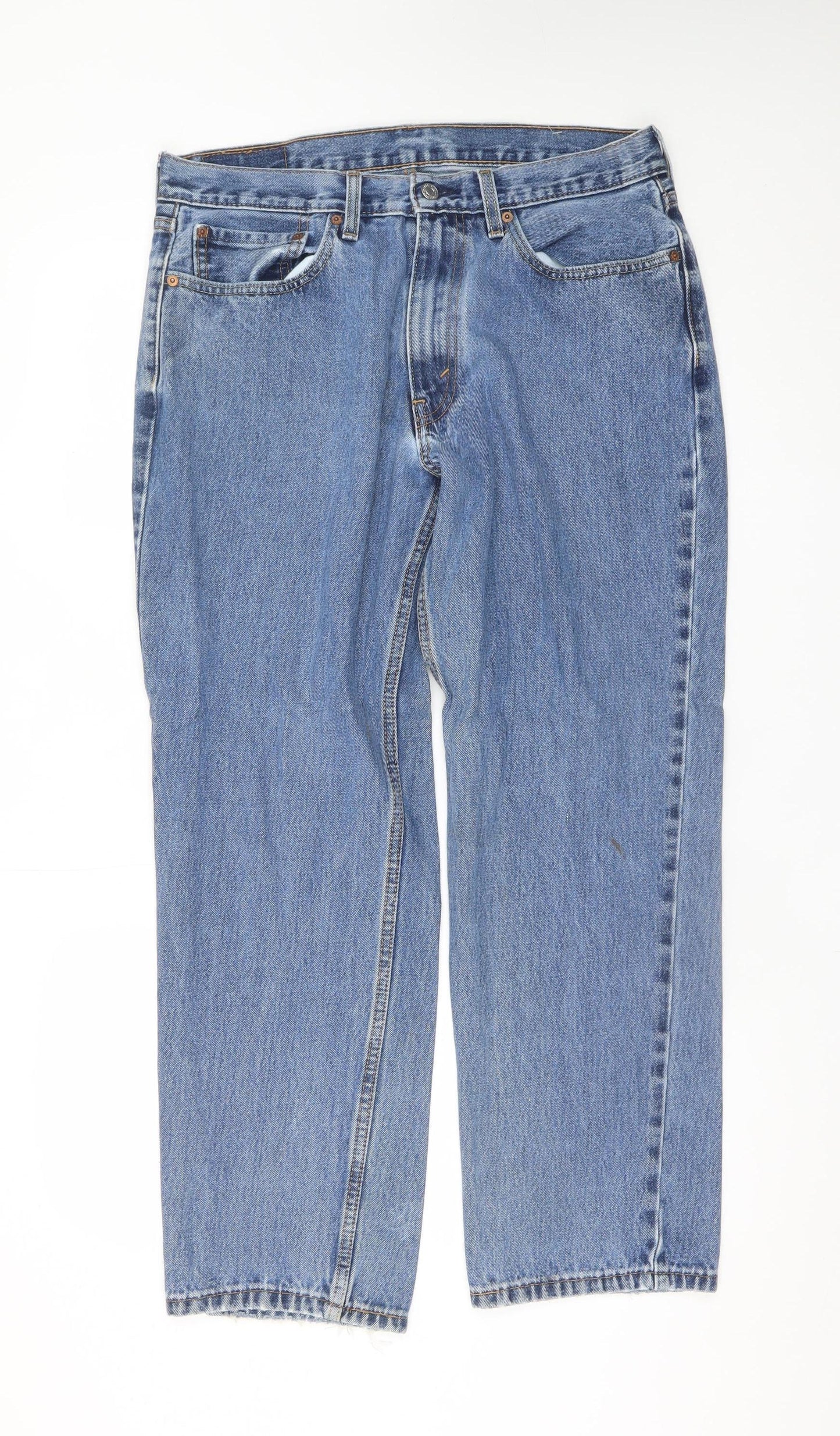 Levi's Men's Blue 34x30 Straight Fit Denim Jeans