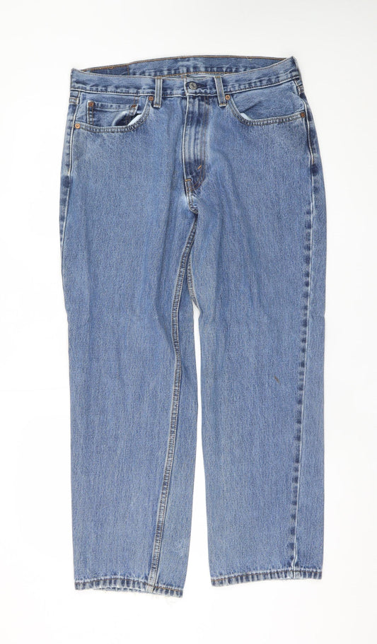 Levi's Men's Blue 34x30 Straight Fit Denim Jeans