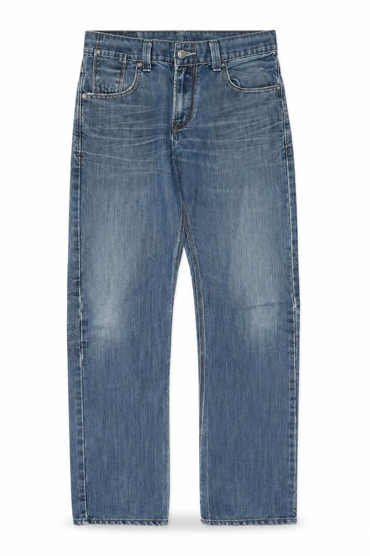 Levi's Men's Blue Straight Fit 30x32 Mid Rise Denim Jeans