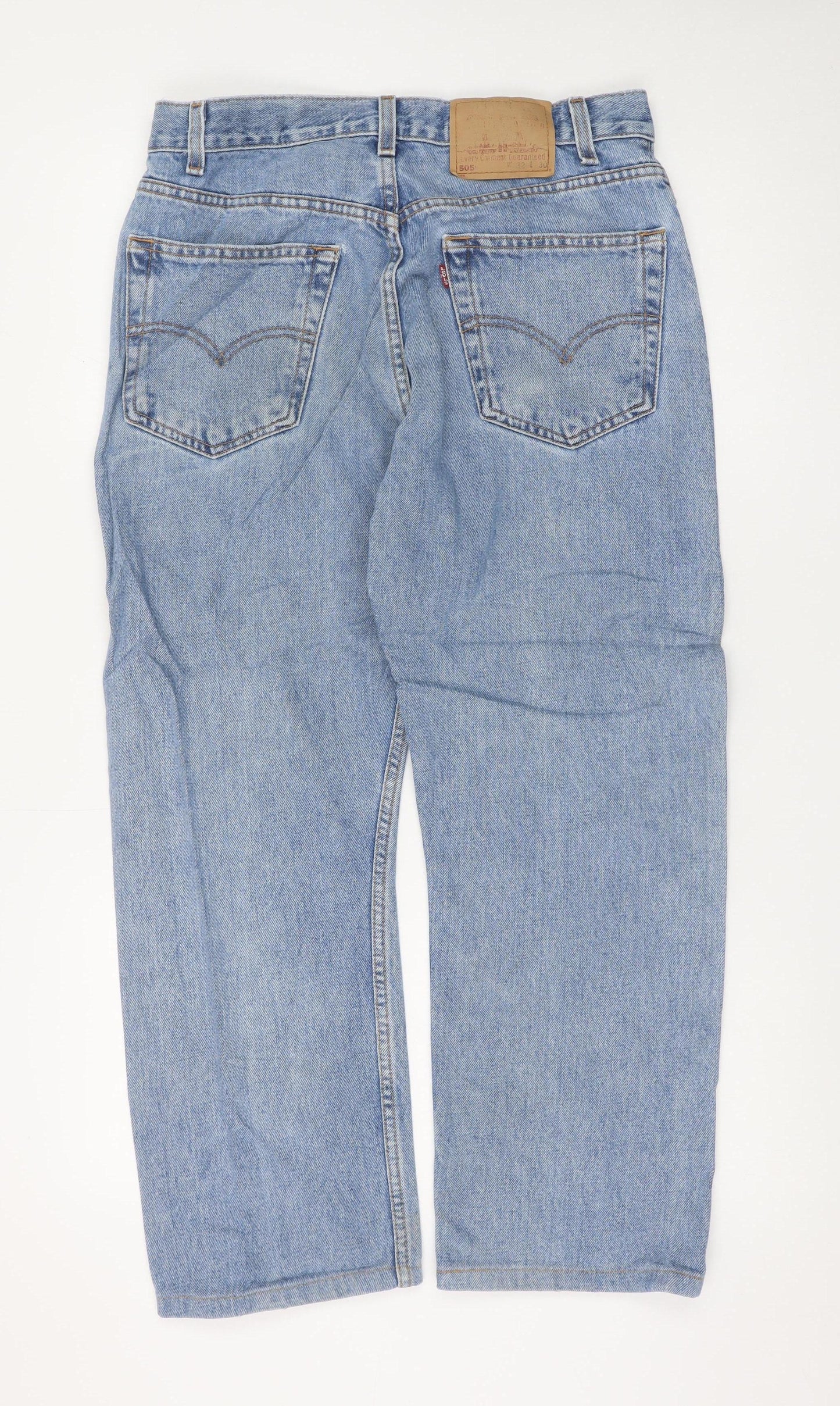 Levi's 505 Men's Blue Regular Fit Straight Leg Jeans W32 L30