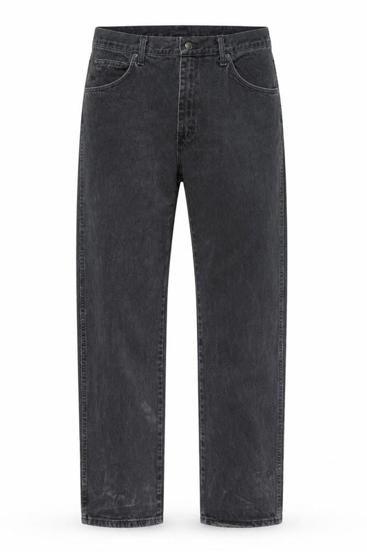 Wrangler Mens Black Regular Fit Straight Leg Jeans Size 36x34