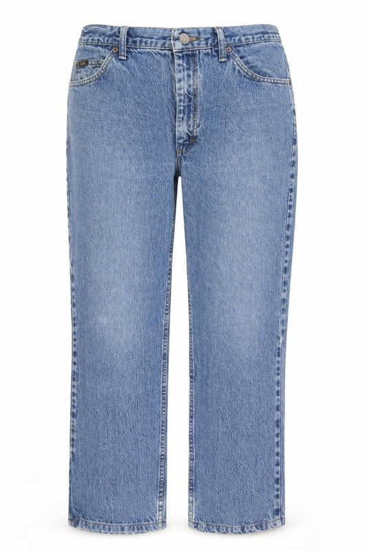 Lee Women Blue Regular Fit Straight Jeans Size 14 100% Cotton