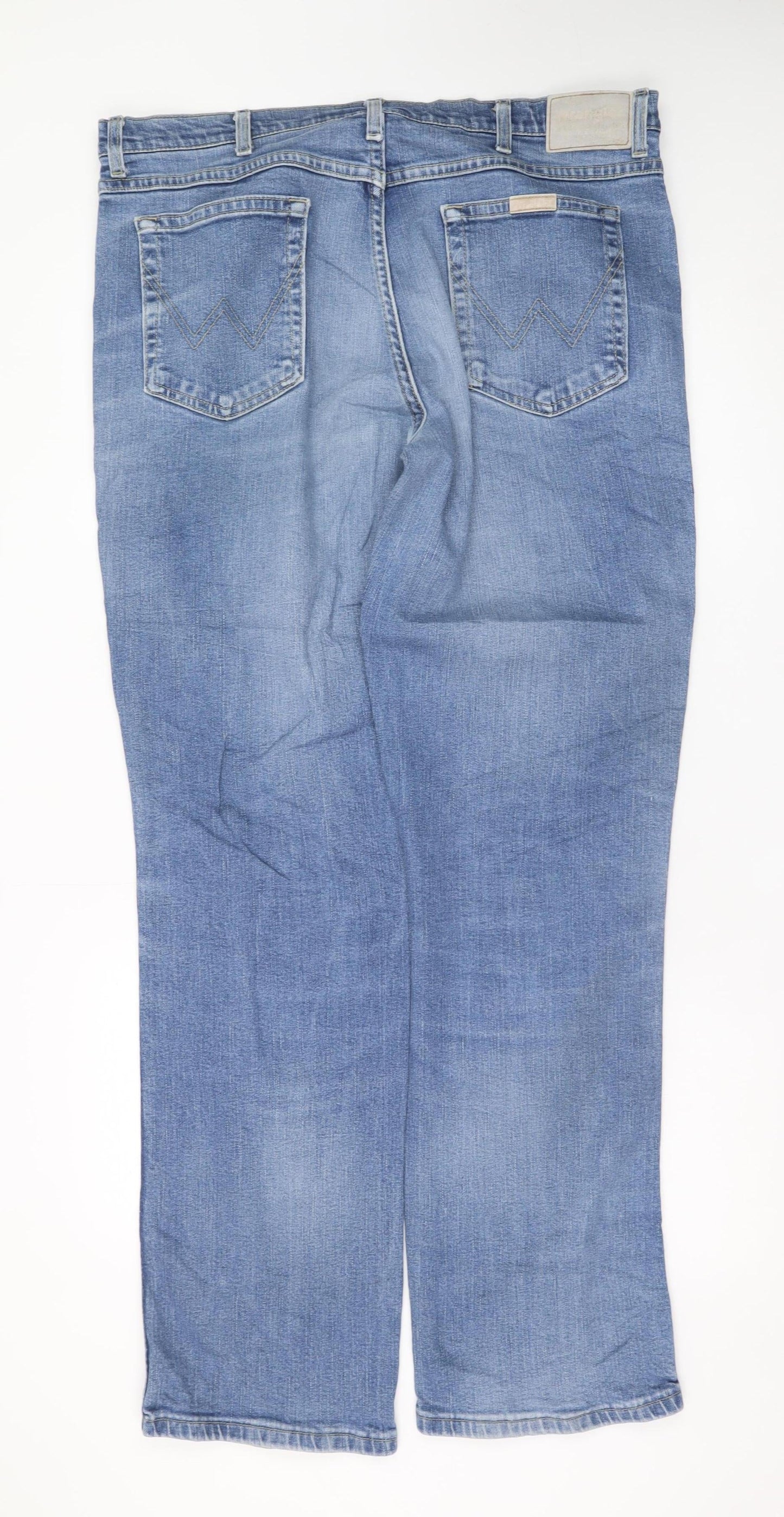 Wrangler Men's Blue Regular Fit Straight Leg Jeans W40 L34