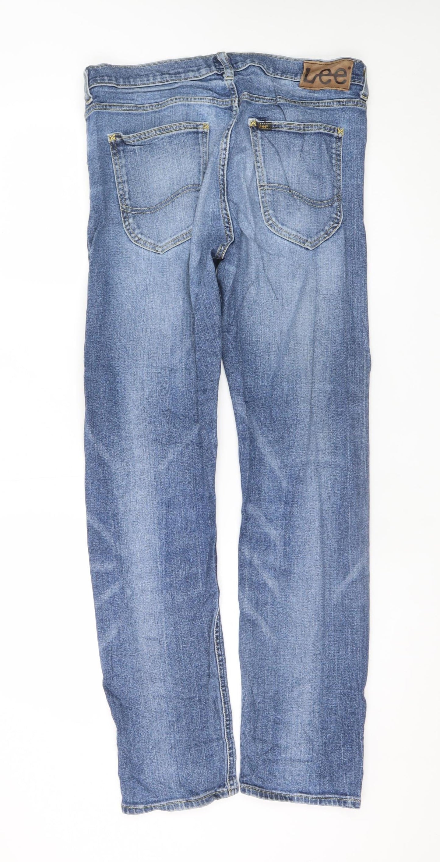 Lee Men's Blue Luke Straight Fit Denim Jeans W34 L32