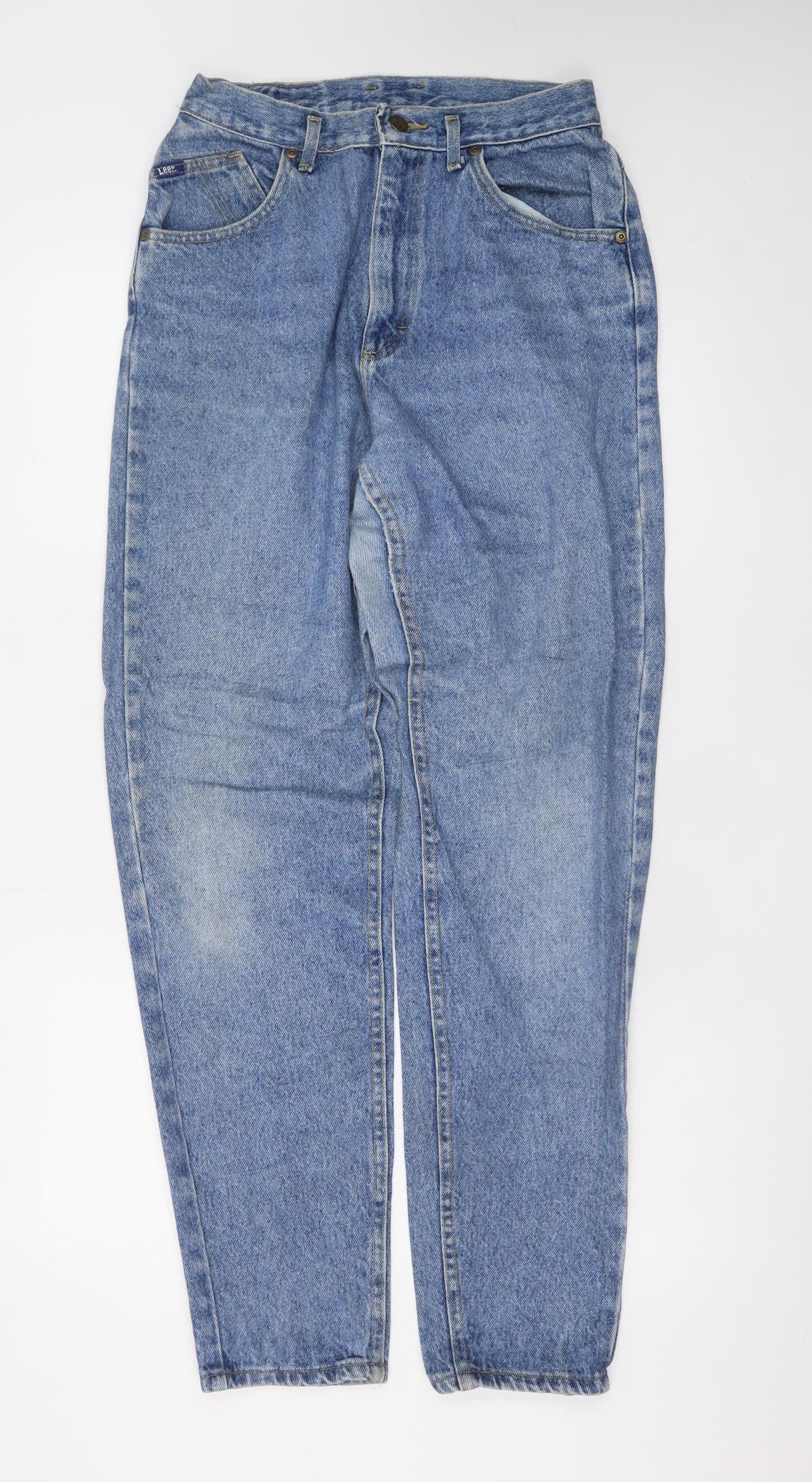 Lee Womens Blue High Rise Mom Jeans Size 11 Slim Vintage Denim
