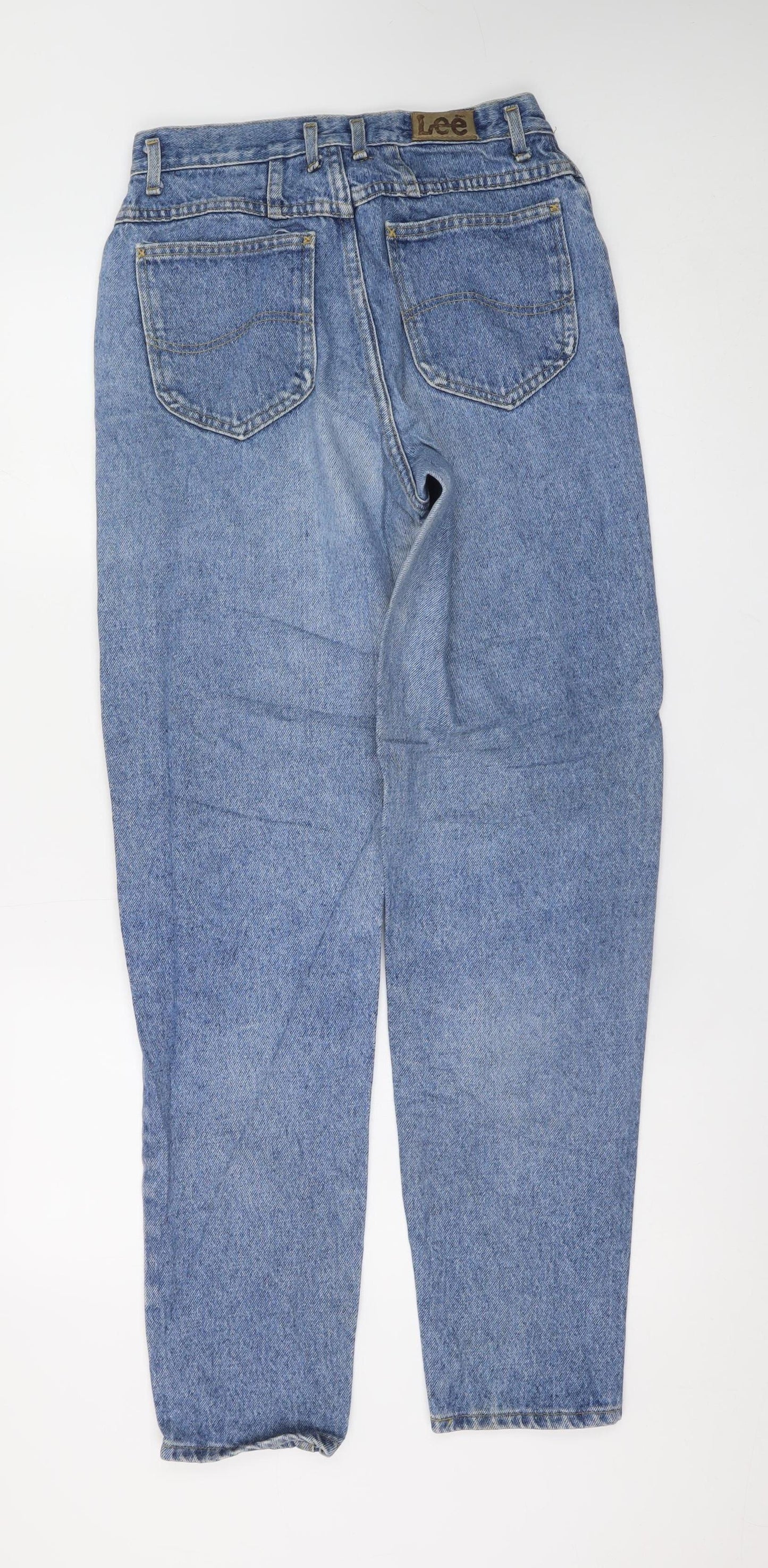 Lee Womens Blue High Rise Mom Jeans Size 11 Slim Vintage Denim