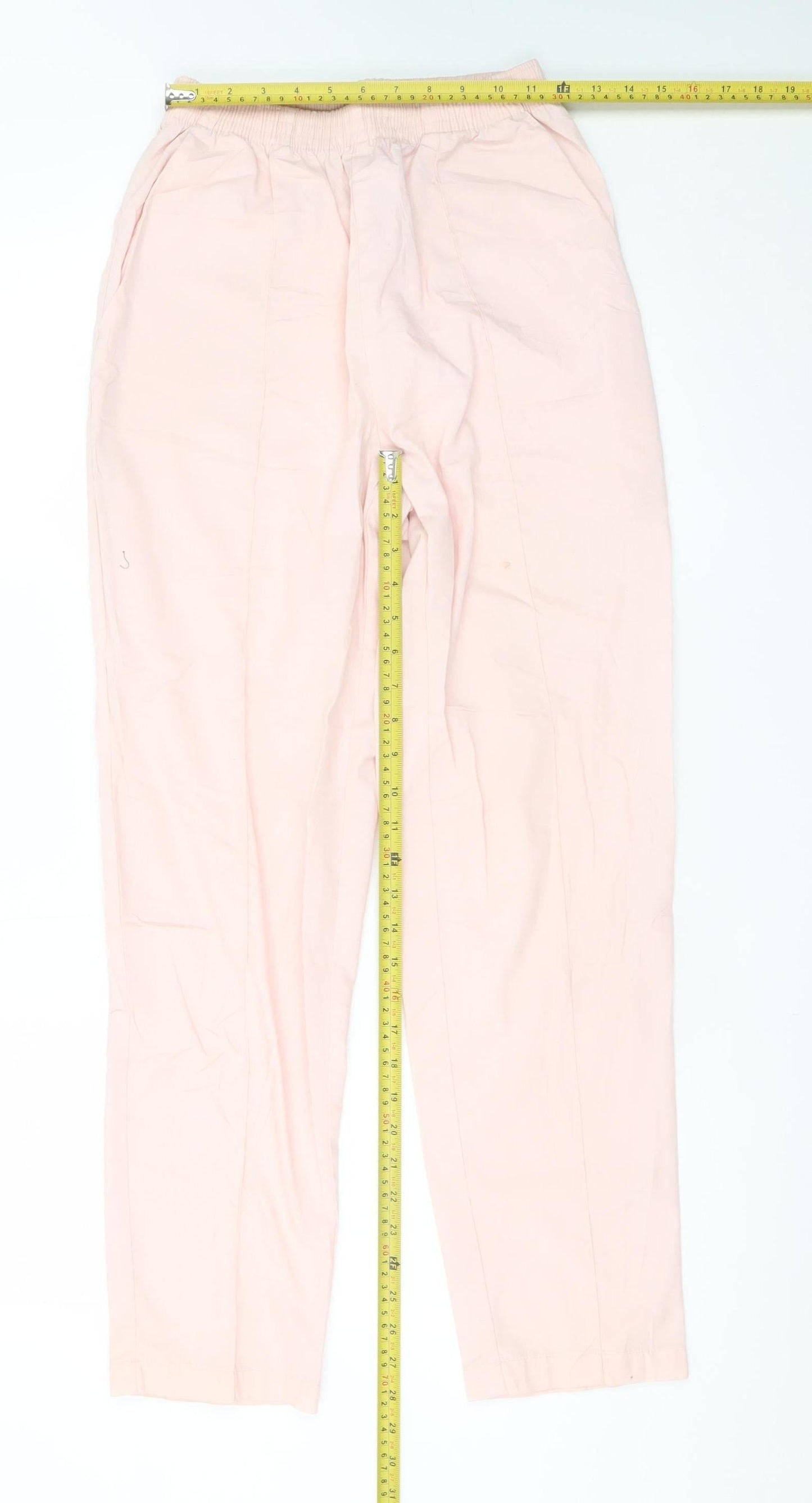 Crest Womens Pink XS Lightweight Straight Trousers