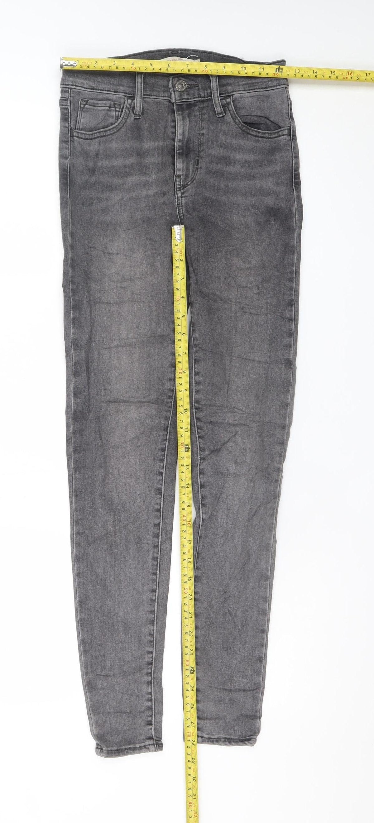 Levi's Women's Grey 720 High Rise Super Skinny Jeans Size 25