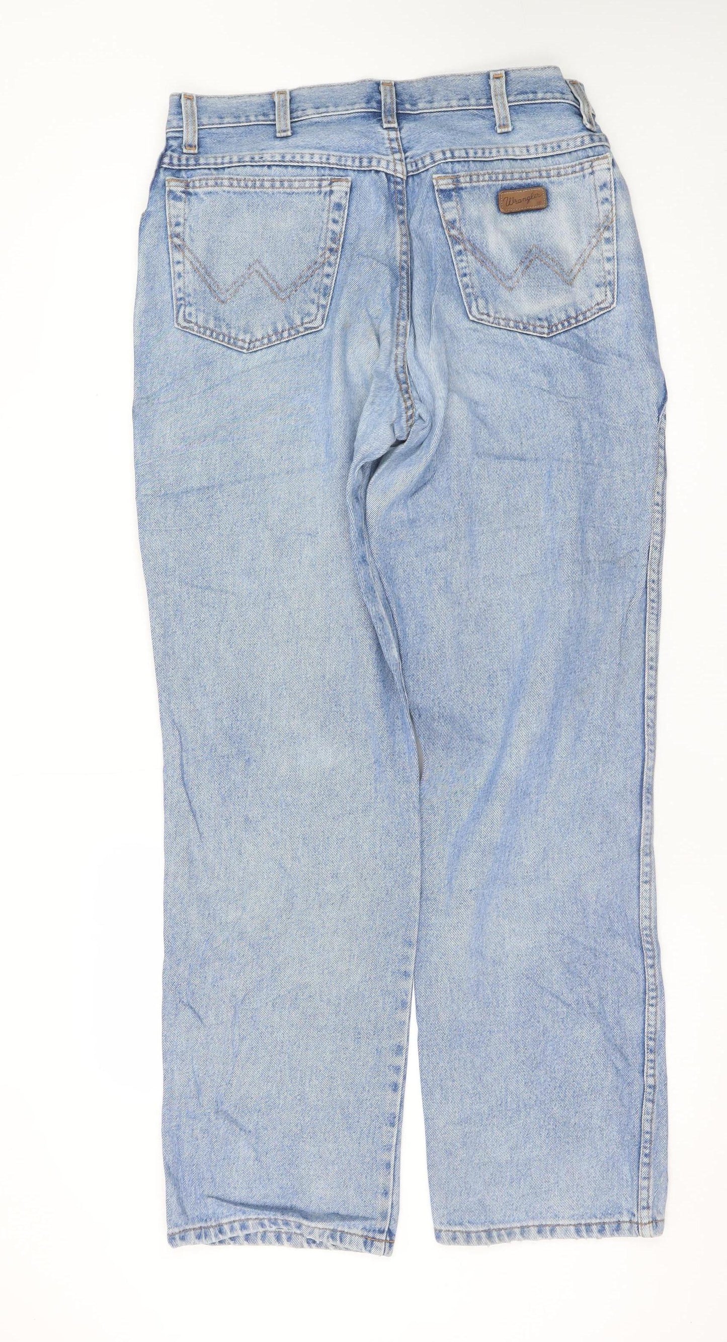 Wrangler Men's Blue Light Wash Straight Leg Jeans W34 L32