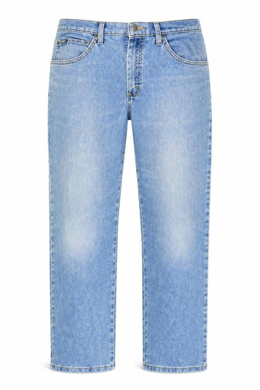 Lee Men's Blue Straight Leg Denim Jeans 38W 30L Regular Fit