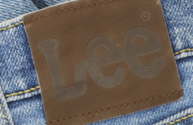 Lee Men's Blue Straight Leg Denim Jeans 38W 30L Regular Fit
