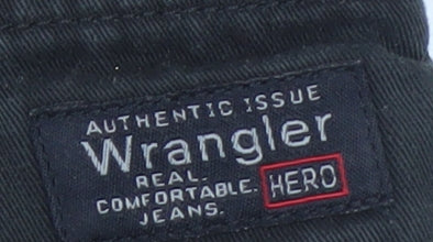 Wrangler Men Black Cargo Shorts Size XL 42in Cotton Workwear