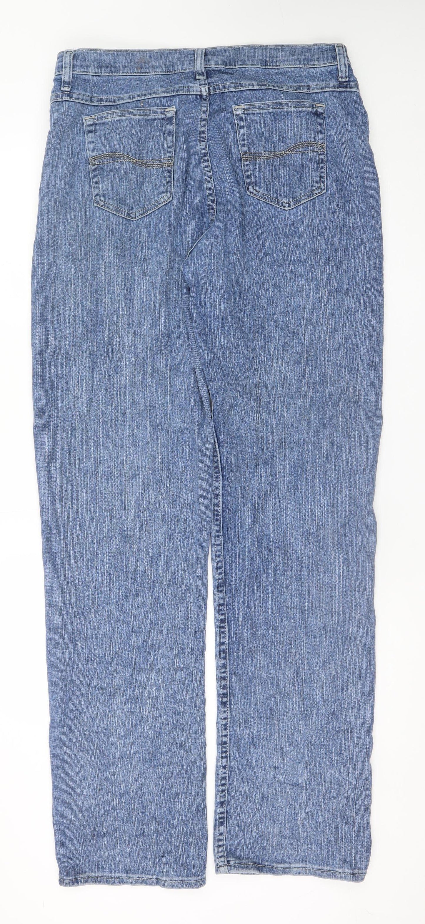 Lee Riders Men's Blue Straight Leg Denim Jeans Size 16 Regular