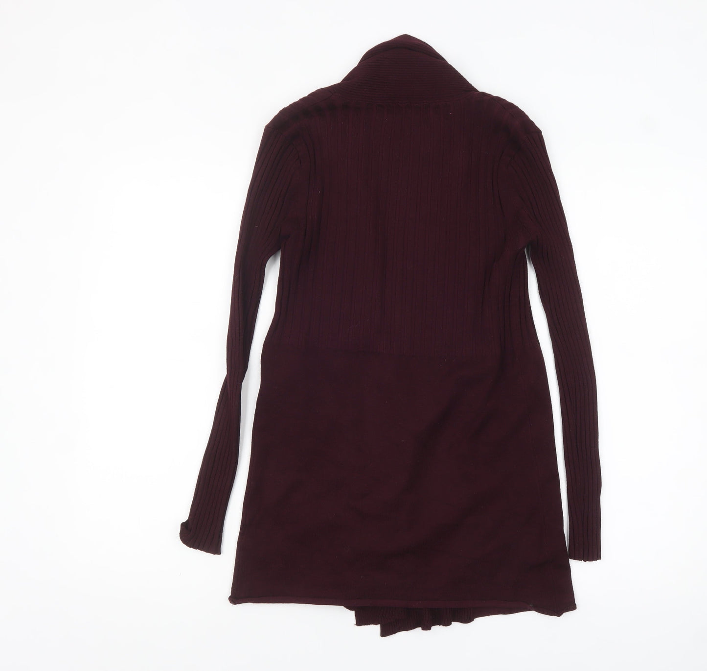 Debenhams Womens Purple Open Front Long Sleeve Cardigan Size 10