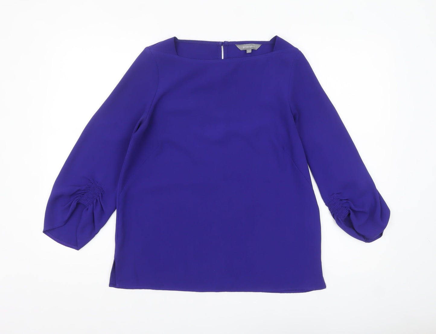 Principles Women's Purple Long Sleeve Balloon Blouse Size 10