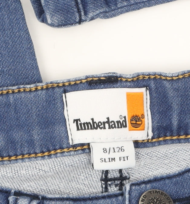 Timberland Boys Blue Slim Fit Stretch Denim Jeans 8 Years