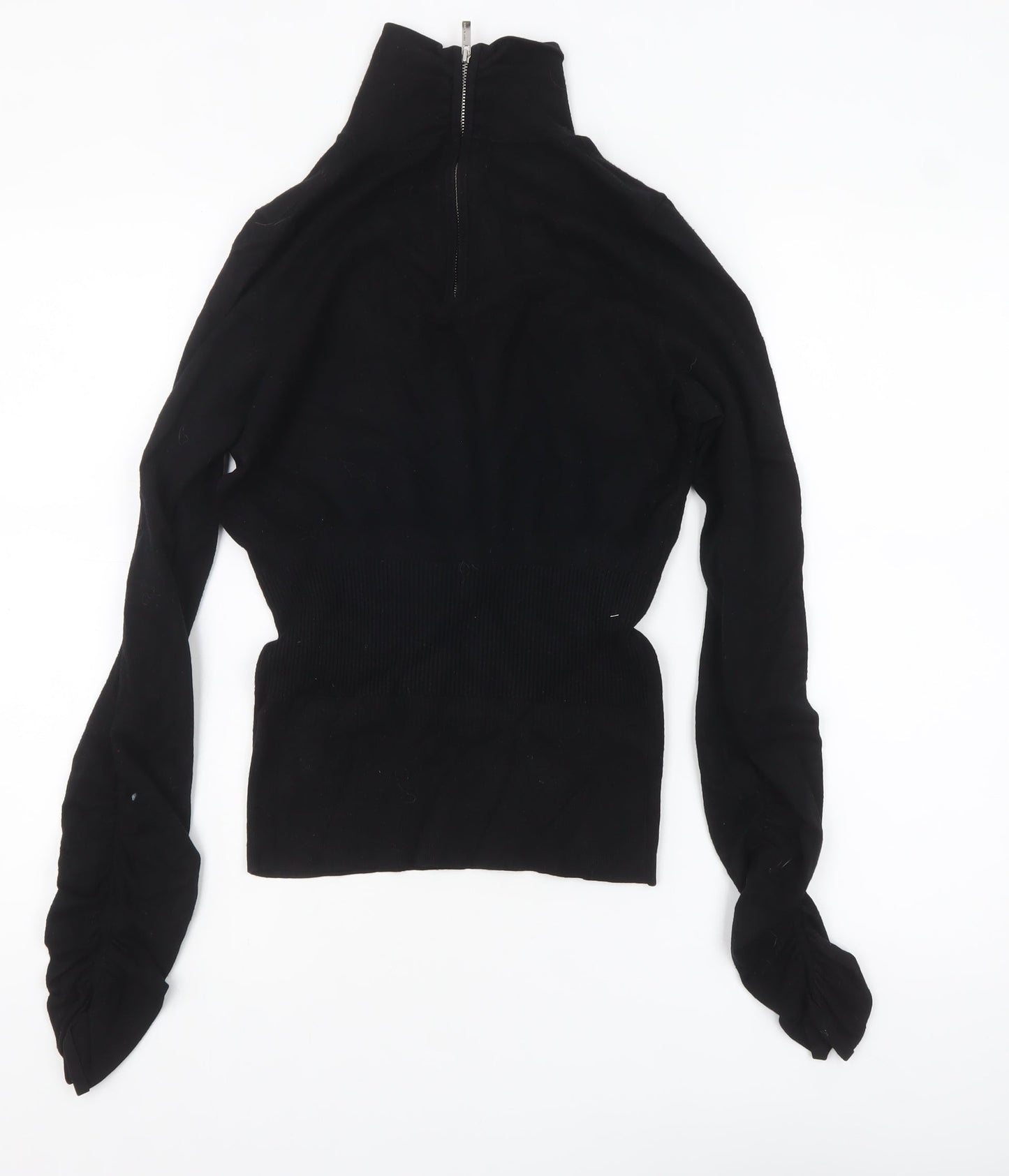 Karen Millen Women's Black Roll Neck Slim Fit Jumper Size 4