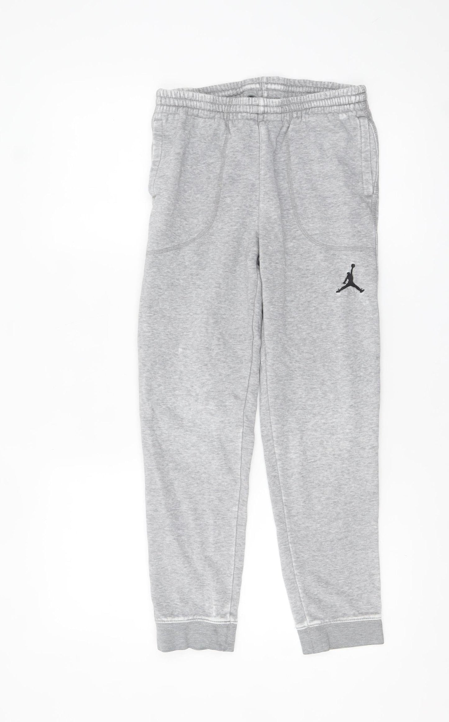 Nike Air Jordan Boys Grey Jogger Trousers 12-13 Years Elastic Waist