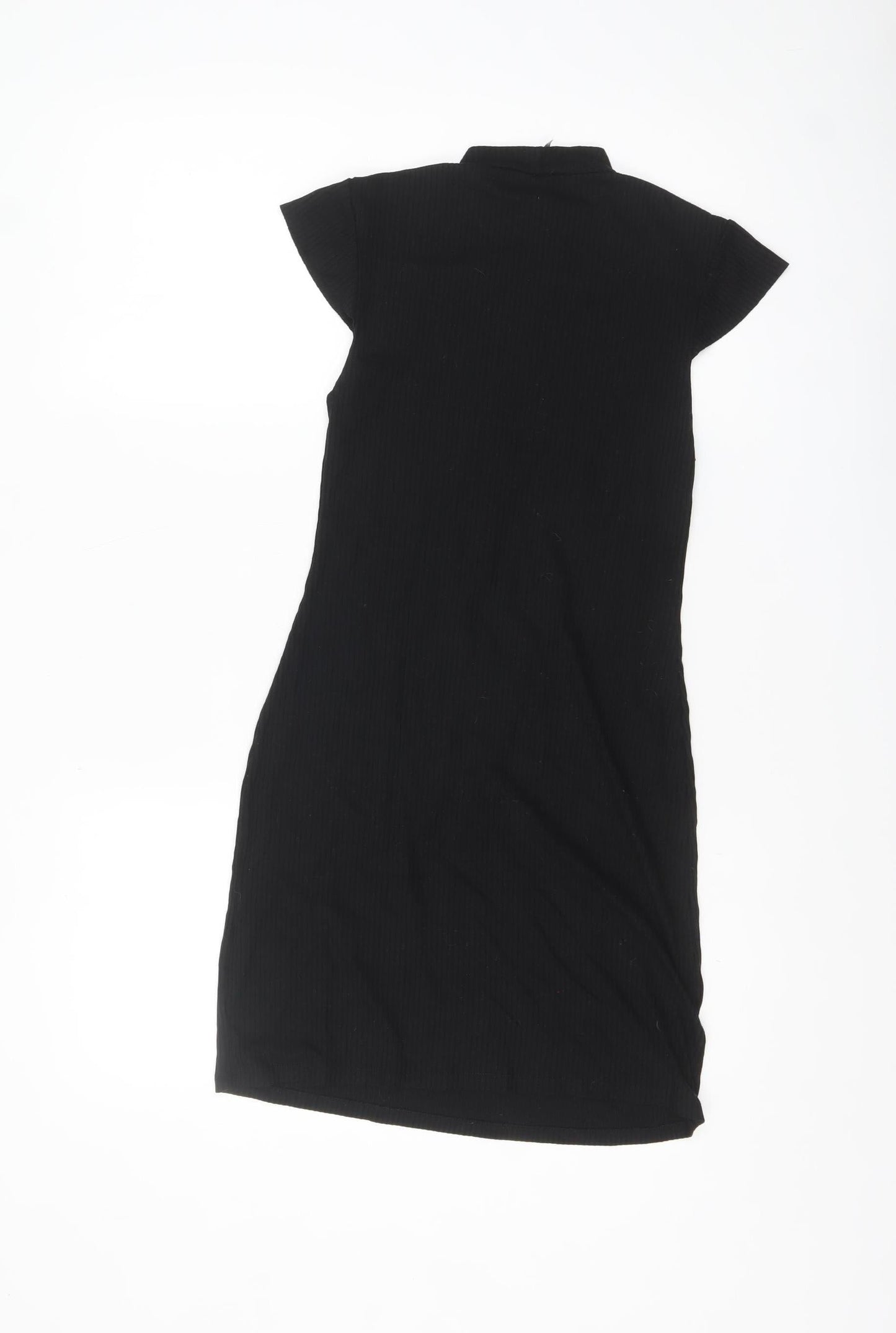 Sparkle & Fade Women’s Black XS Bodycon Short Dress