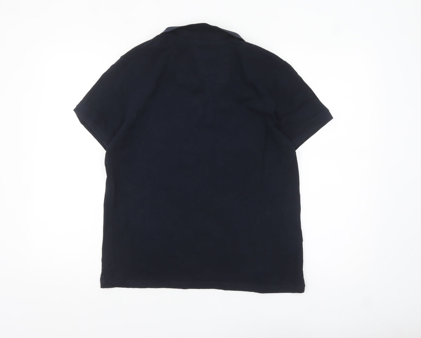 Weekend Offender Unisex Blue Cotton Polo Shirt M Casual Short Sleeve