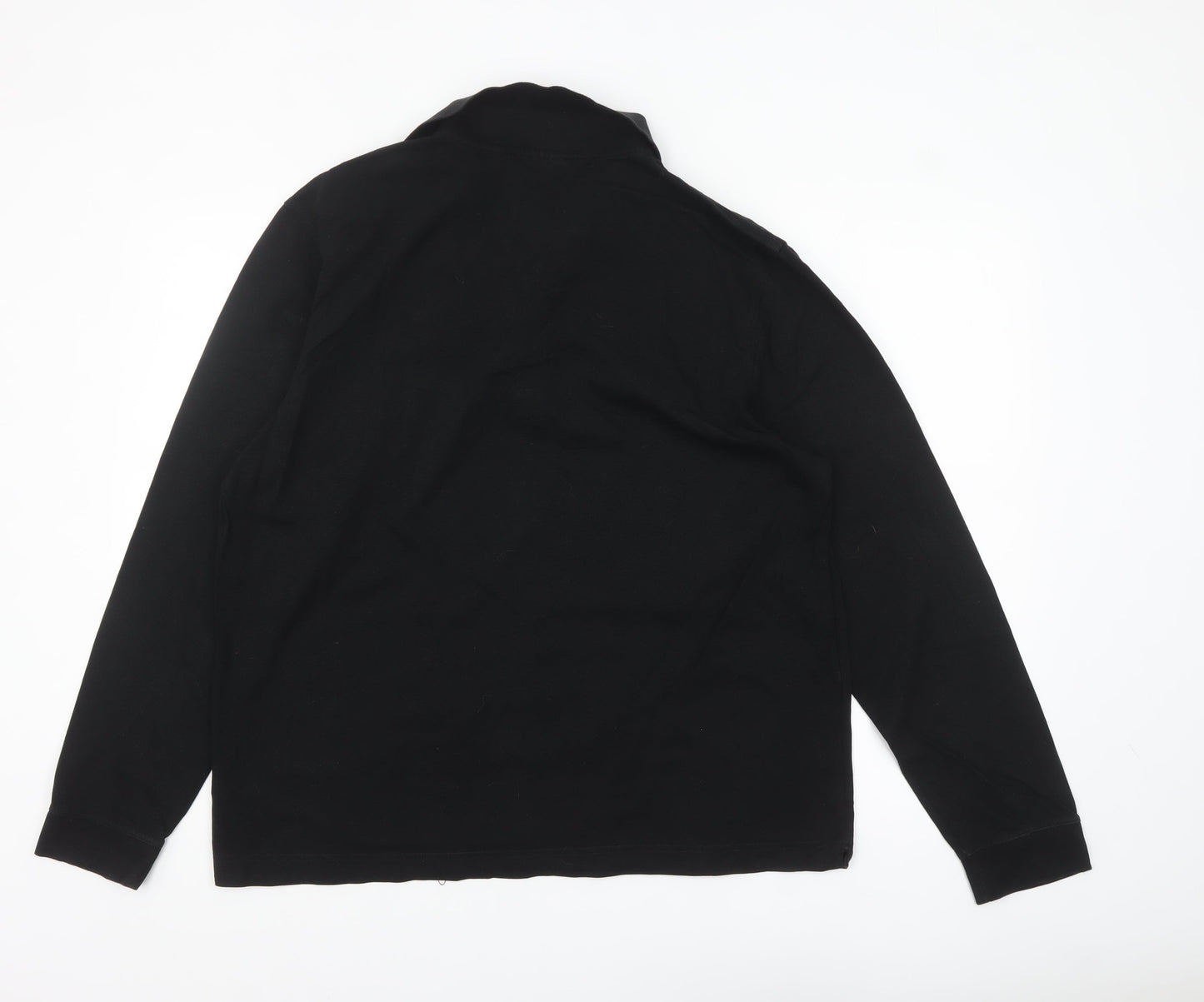 Lacoste Sport Men’s Black Long Sleeve Polo Shirt XL Cotton