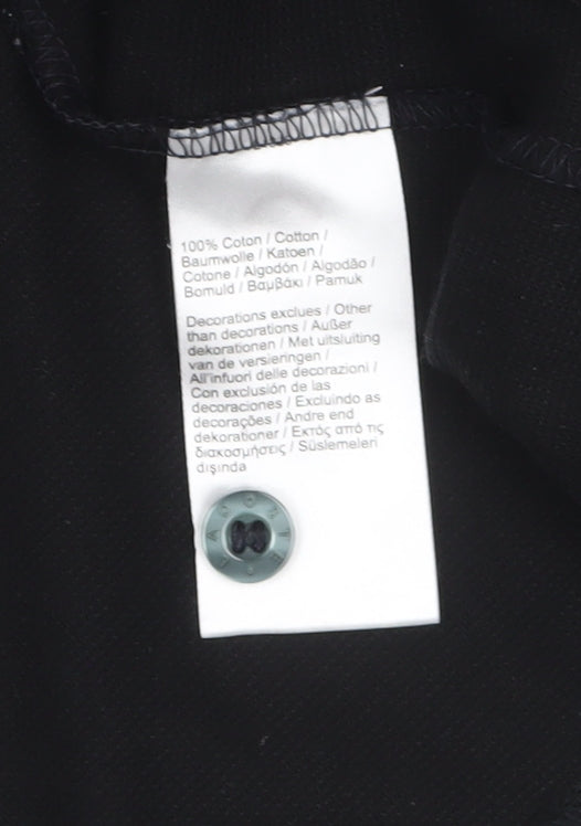 Lacoste Sport Men’s Black Long Sleeve Polo Shirt XL Cotton