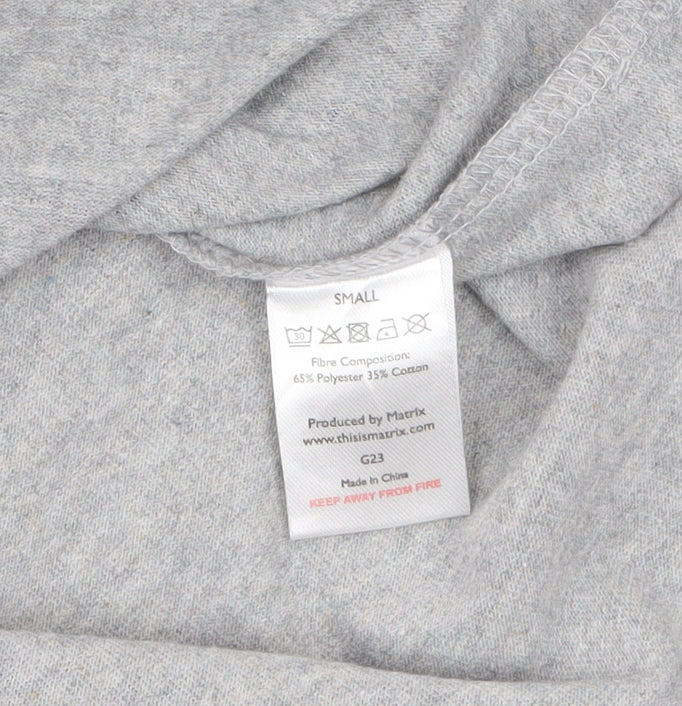 The White Company Men’s Grey Long Sleeve V-Neck Casual Top Size S