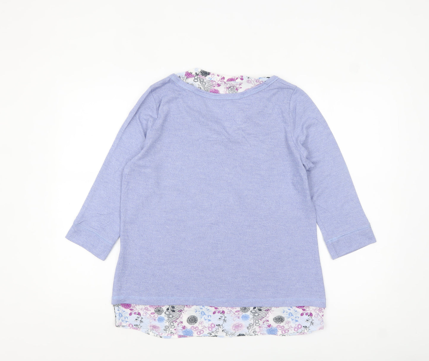Marks and Spencer Women’s Purple 3/4 Sleeve Jersey Blouse Size 12