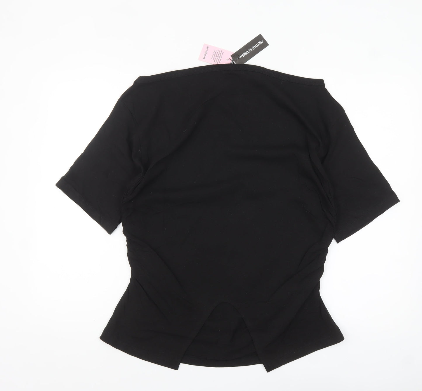 PrettyLittleThing Womens Black M Basic Cotton Short Sleeve T-Shirt