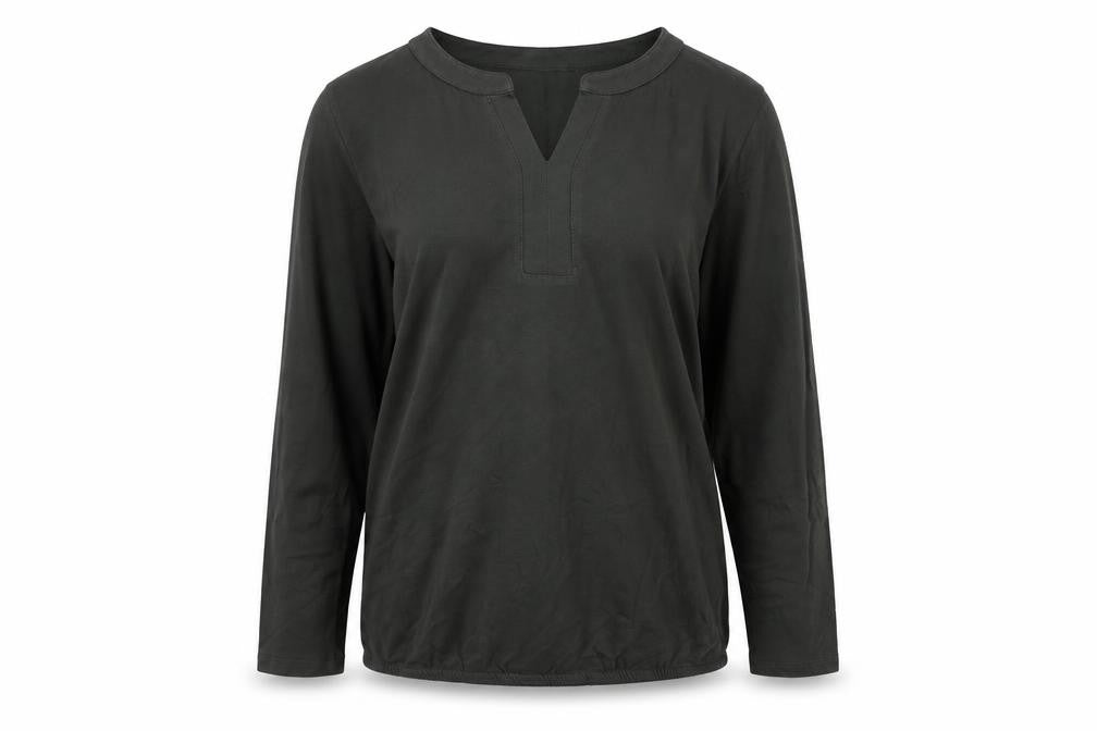 Cecil Women's Green V-Neck Long Sleeve Tunic Blouse Size S