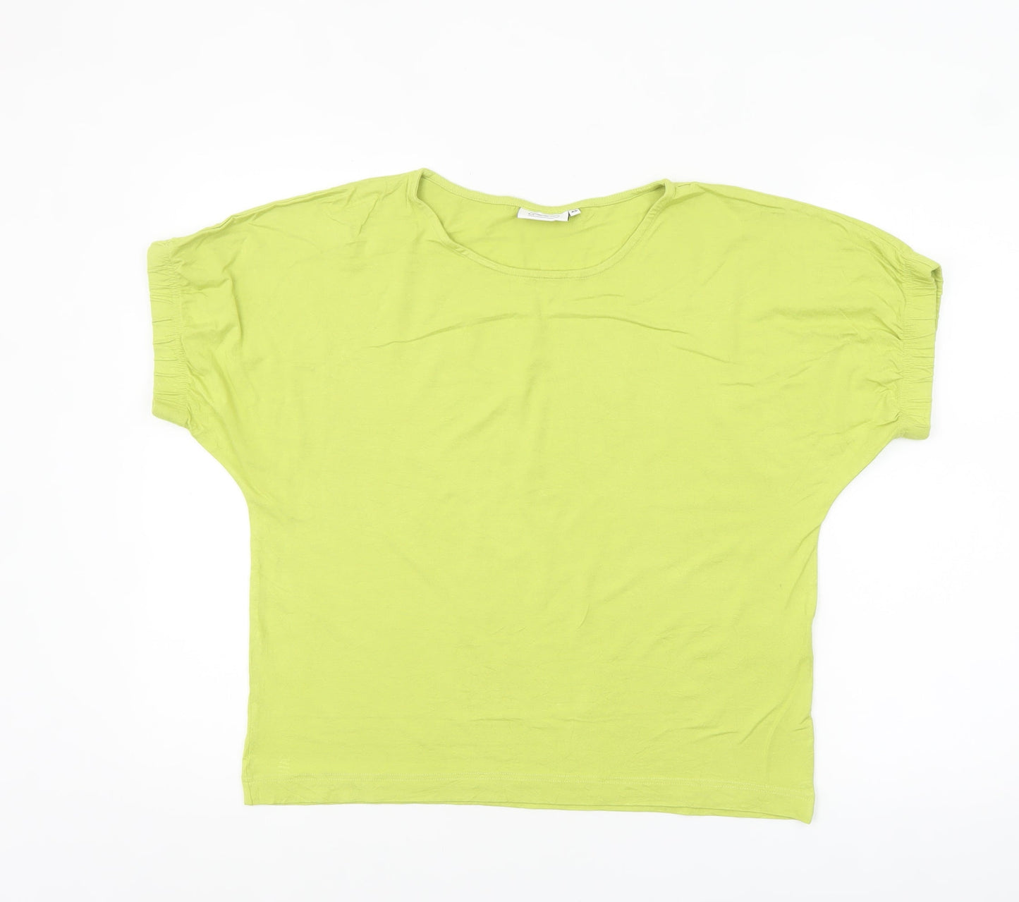 Masai Women Green XS Relaxed Viscose Jersey Short Sleeve T-Shirt