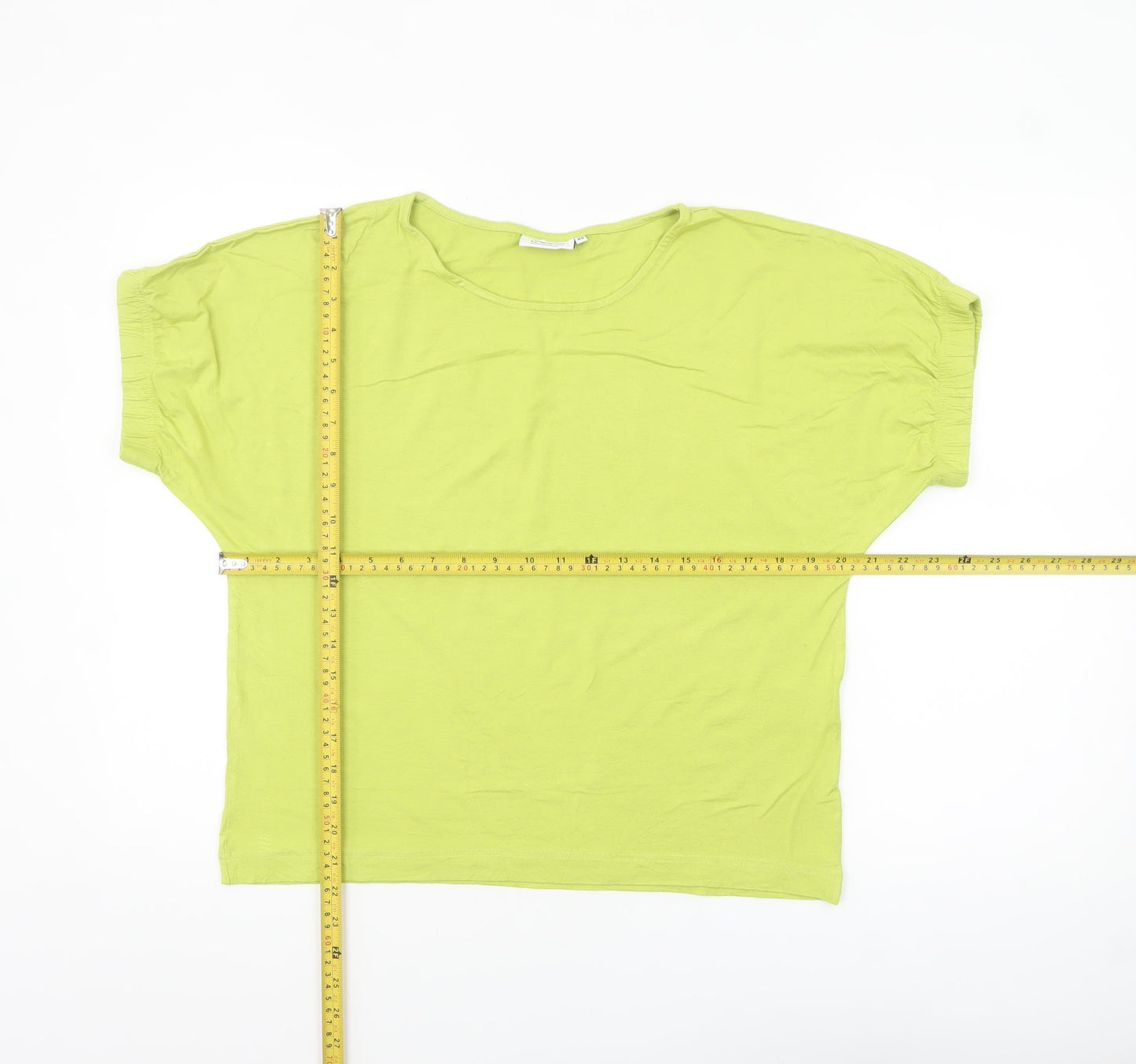 Masai Women Green XS Relaxed Viscose Jersey Short Sleeve T-Shirt