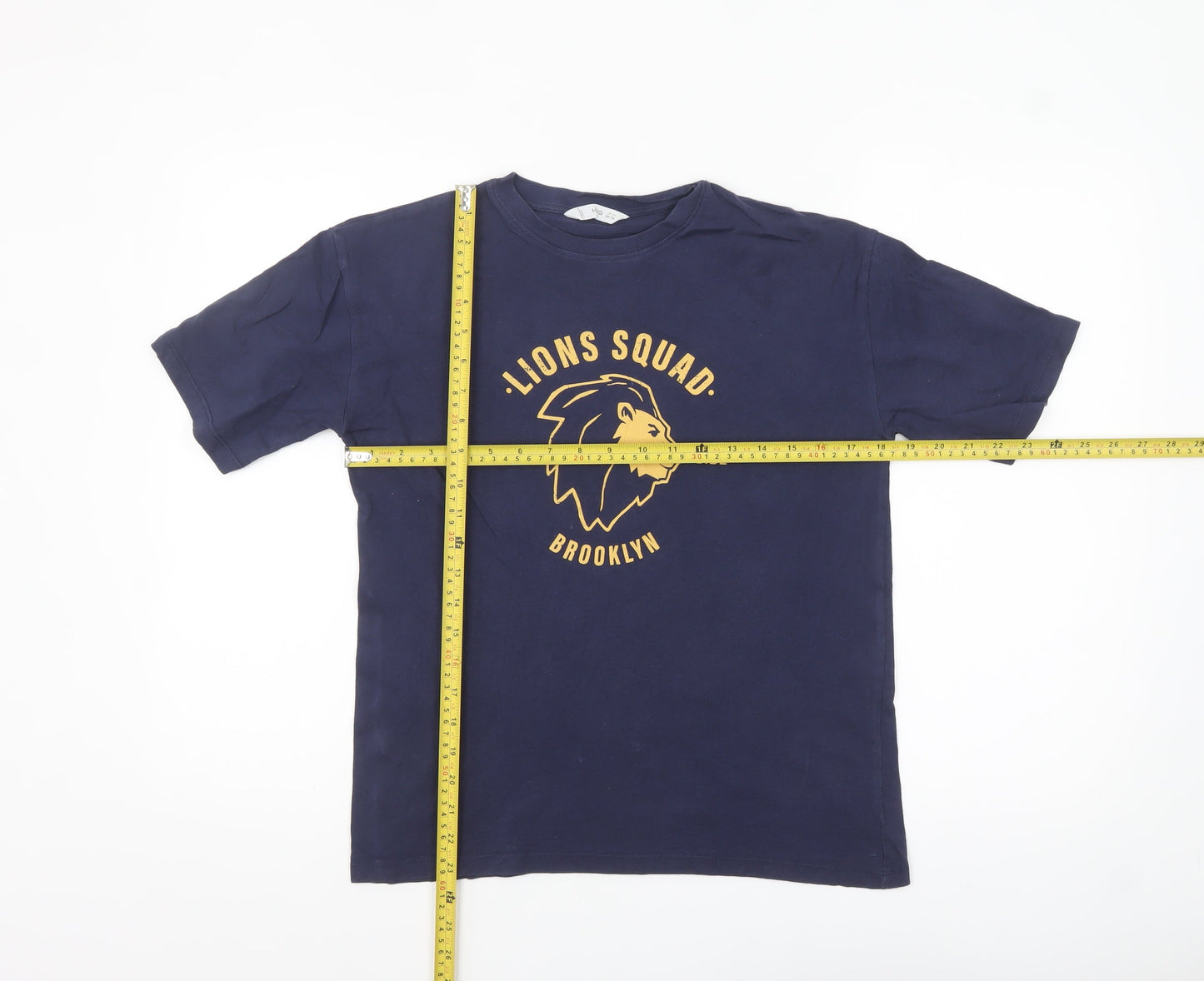 MNG Boys Blue ‘Lions Squad Brooklyn’ Cotton Graphic T-Shirt 13-14 Years