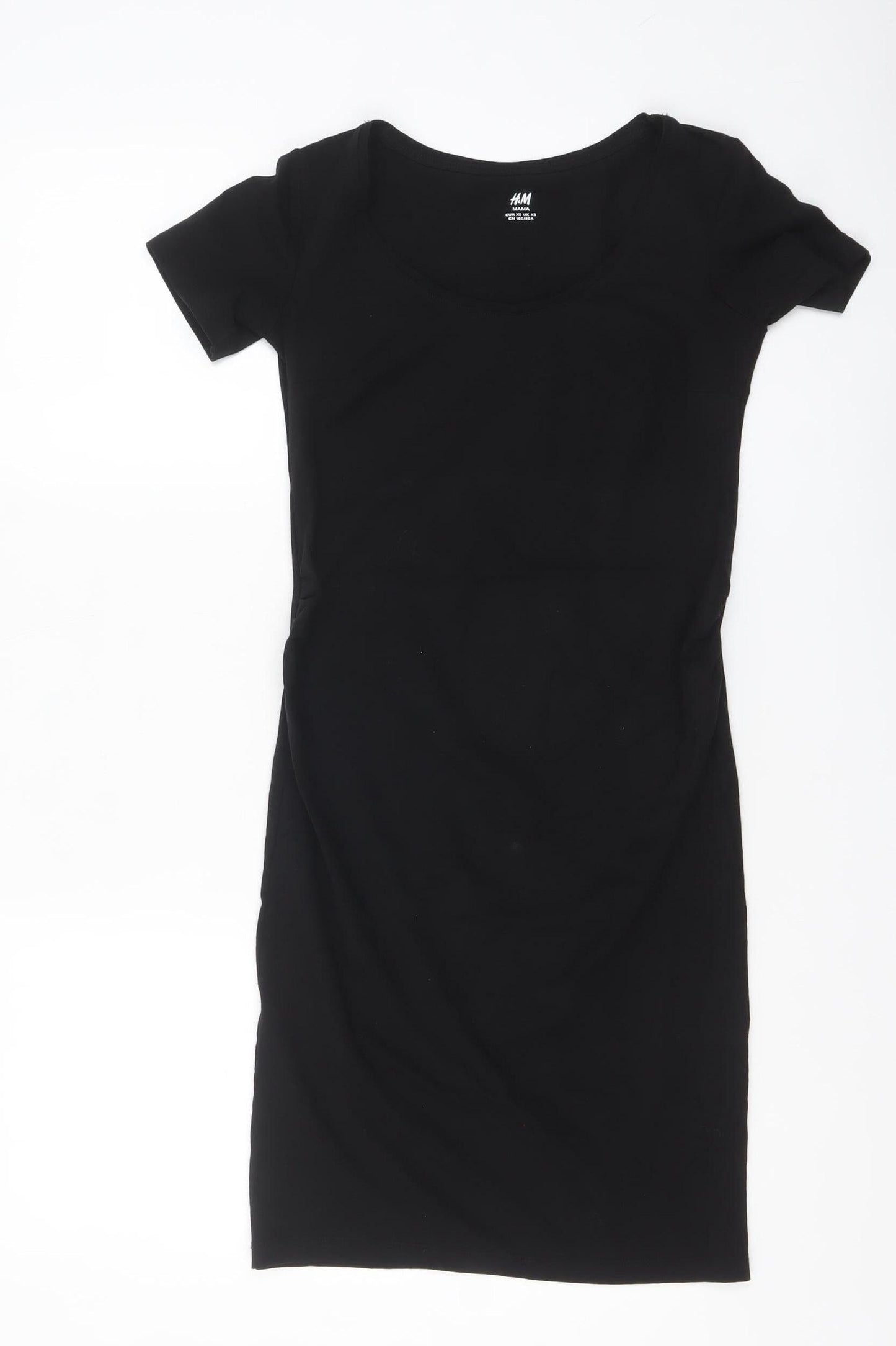 H&M Mama Black Bodycon Maternity Dress Women's XS