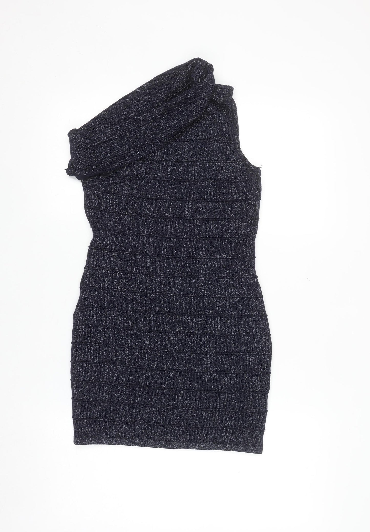 Dolly Delicious Women’s Black One Shoulder Bodycon Dress Size M