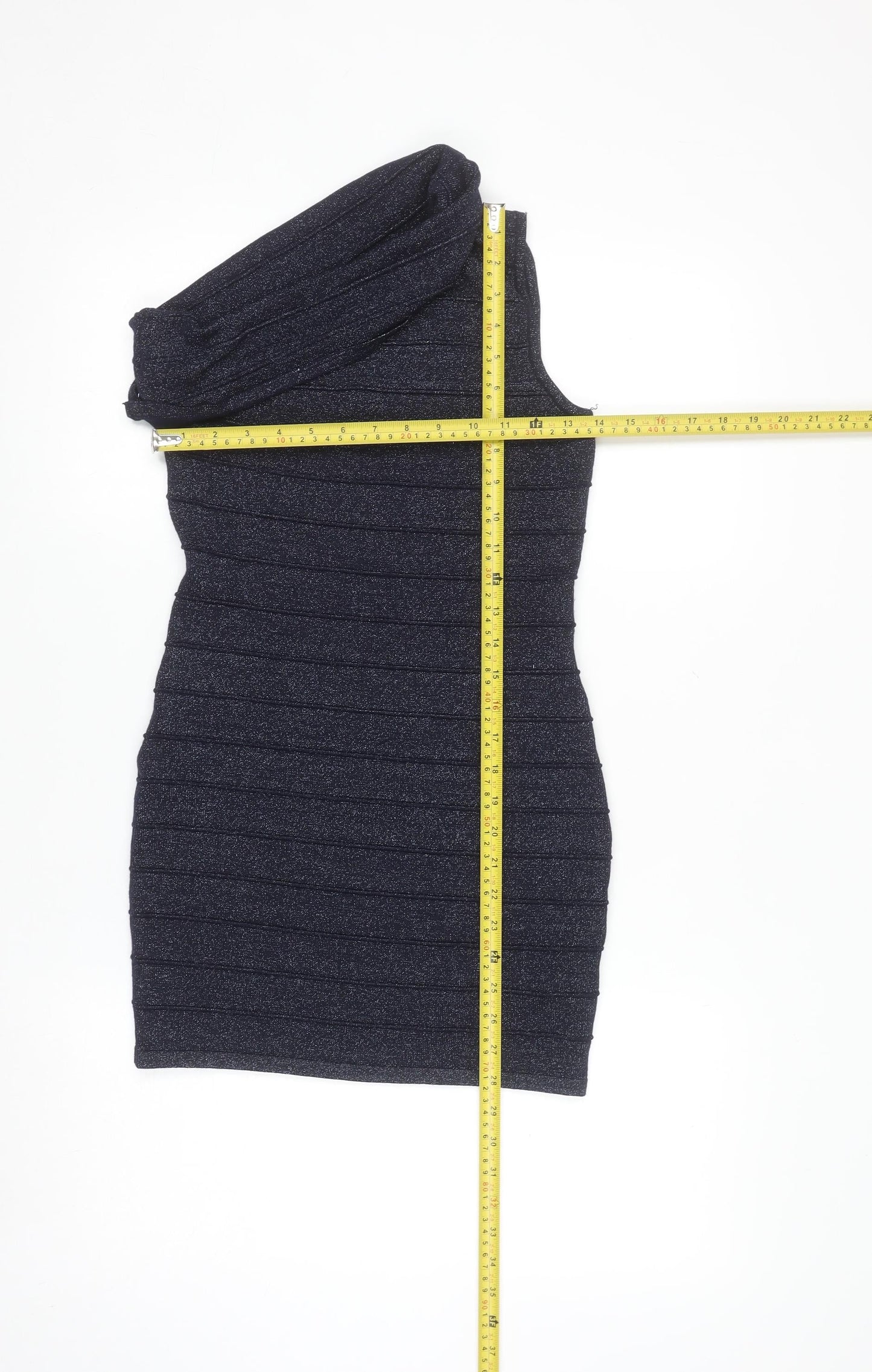 Dolly Delicious Women’s Black One Shoulder Bodycon Dress Size M