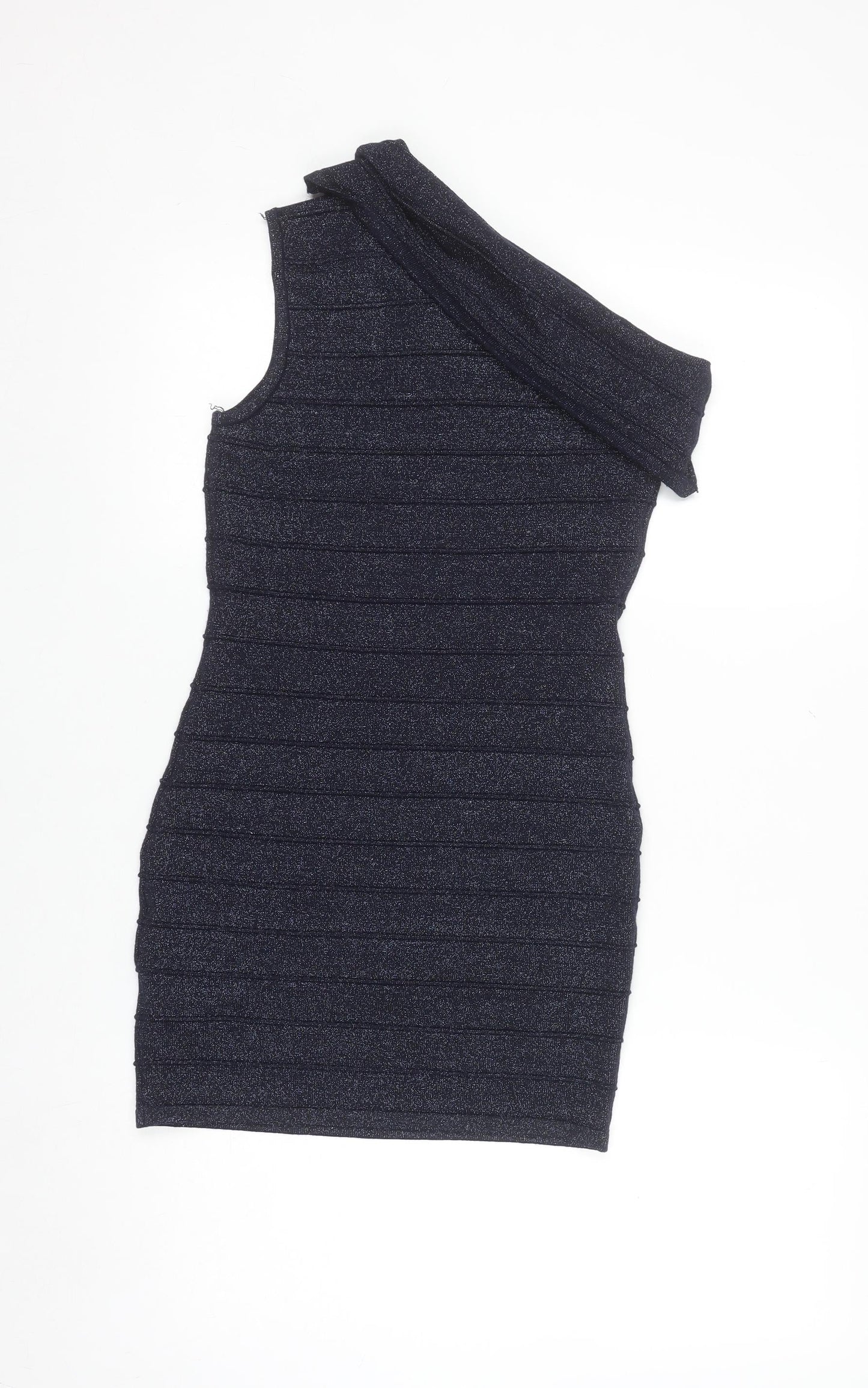 Dolly Delicious Women’s Black One Shoulder Bodycon Dress Size M