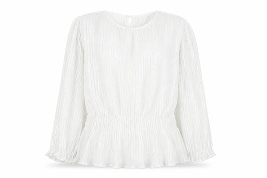 Primark Women’s White Long Sleeve Tunic Blouse Size 6