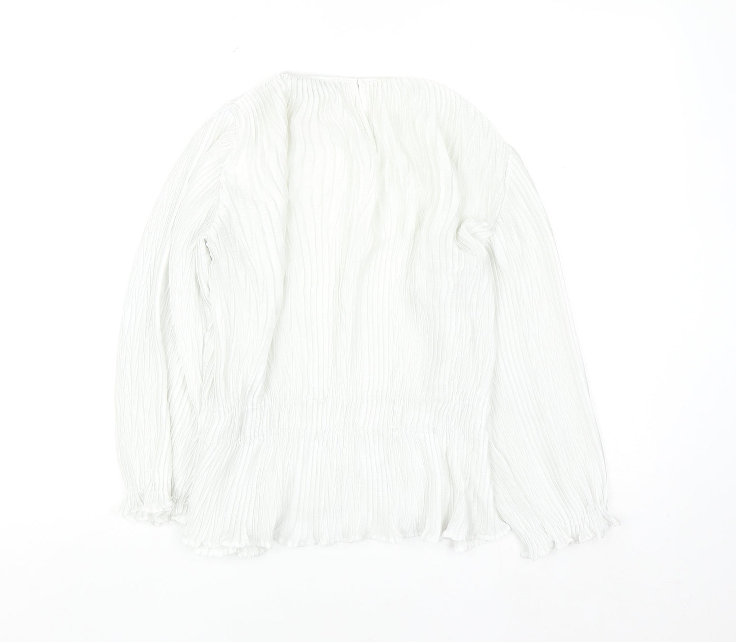 Primark Women’s White Long Sleeve Tunic Blouse Size 6