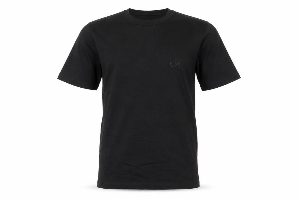 BOSS Men's Black Cotton Crew Neck Short Sleeve T-Shirt Size S
