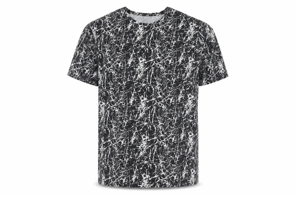 Cedarwood State Men's Black White Graphic Print Cotton T-Shirt L