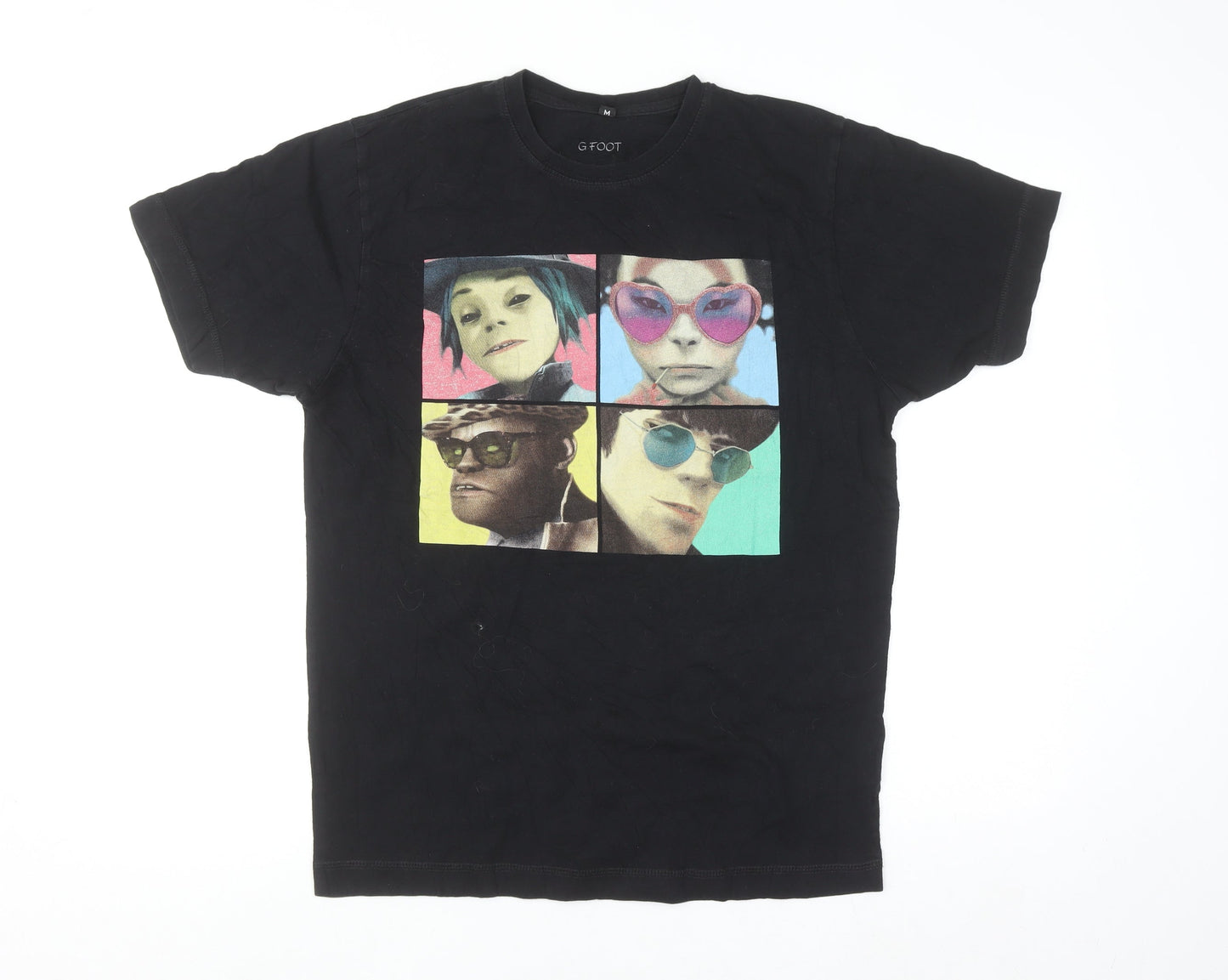 G Foot Men’s Black Gorillaz Humanz Tour 2017 Cotton T-Shirt M