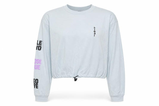 Urban Outfitters Blue Long Sleeve Graphic Tokyo Top Size S Unisex